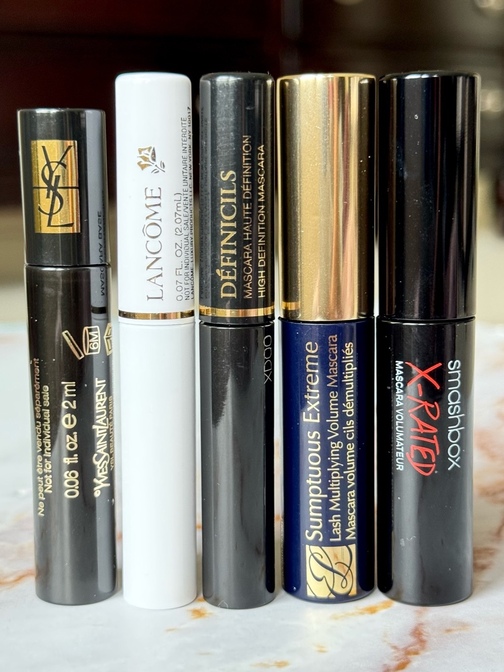 YSL Lancome Estee Lauder Smashbox Mascara Bundle Definicils False Lash Cils Set